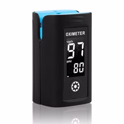 Fingerpulsoximeter PC-60 Pulsoximeter schwarz