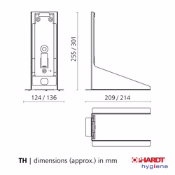 Ophardt Tischständer für ingo-man plus 1000ml Spender aus Edelstahl