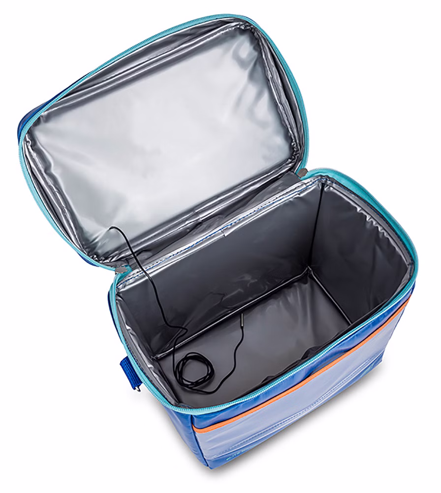 EliteBags ROW XL Labortasche für Blutröhrchen inkl. Thermometer Blau