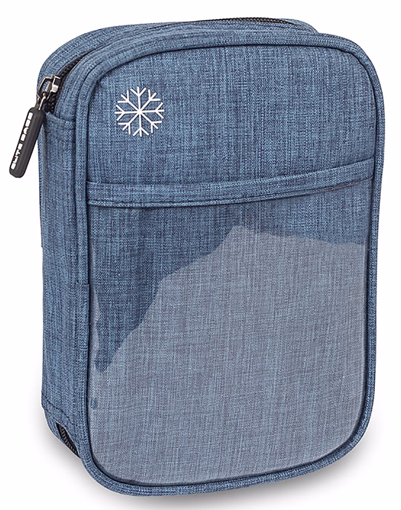 EliteBags PHIAL Ampullarium blau für 49 Ampullen mit Kühlpack