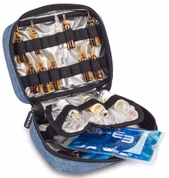 EliteBags PHIAL Ampullarium blau für 49 Ampullen mit Kühlpack