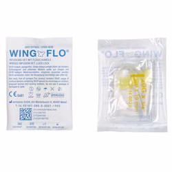 Wing-Flo Flügelkanülen Venenpunktionskanüle (50 Stück) 27G grau