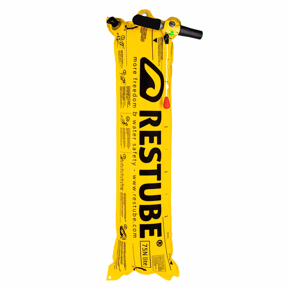 Restube Automatic Boje für die professionelle Wasserrettung und Drohnenrettung