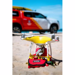 Restube Automatic Boje für die professionelle Wasserrettung und Drohnenrettung