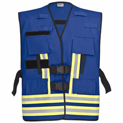 Funktionsweste zur Kennzeichnung von Einsatzpersonal Blau
