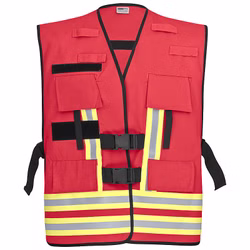 Funktionsweste zur Kennzeichnung von Einsatzpersonal Rot