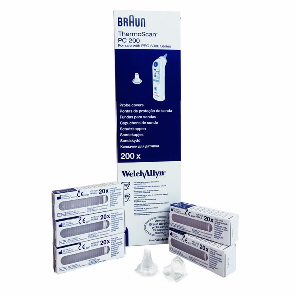 Einmal-Schutzkappen/Ohrtips für Braun Thermometer (200 Stück)