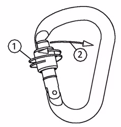 Karabiner SCREW mit HMS-Sicherung