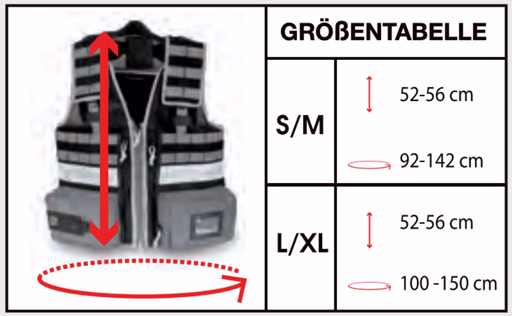 E-VEST Einsatzweste mit MOLLE-System Schwarz