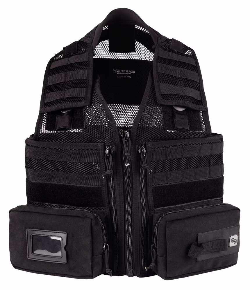 E-VEST Einsatzweste mit MOLLE-System Schwarz