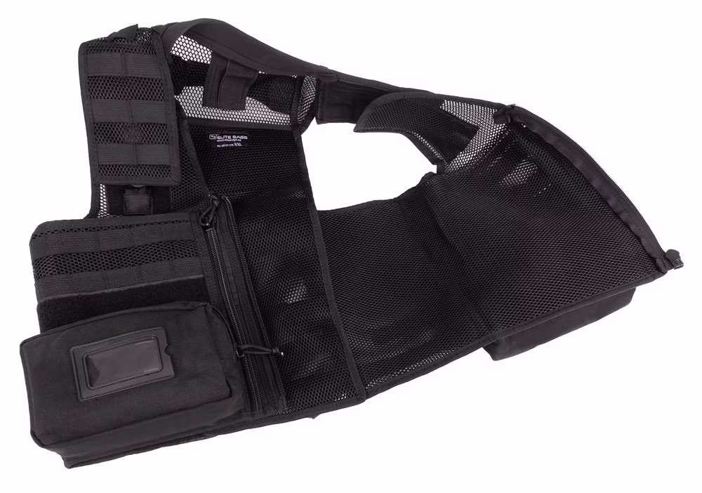 E-VEST Einsatzweste mit MOLLE-System Schwarz