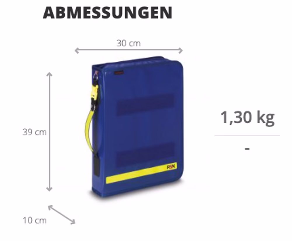 PAX Fahrtenbuch Multiorganizer KF mit Klemmbrett DIN A4 Schwarz