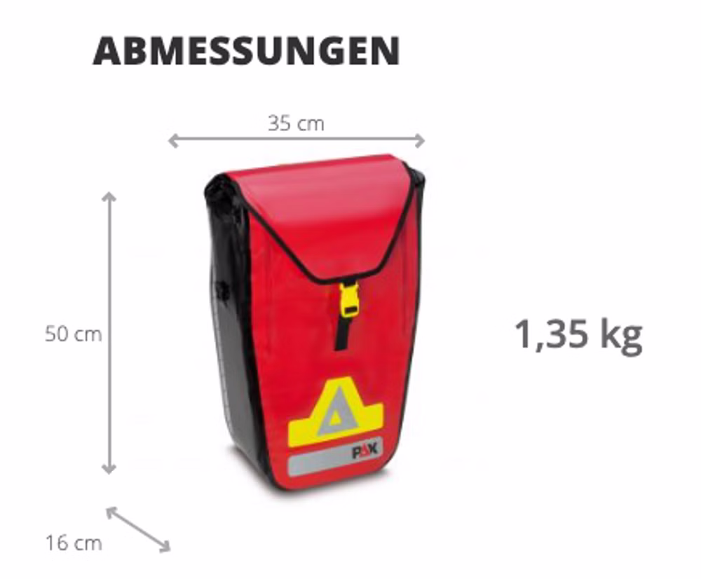 PAX Fahrradtasche L Gepäckträger Gelb