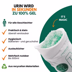 Johny Wee portable Toilette Pinkelbeutel (3 Stück)