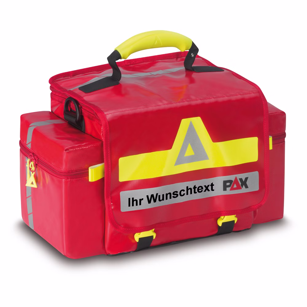 Plott Beschriftung für Taschen und Rucksäcke von PAX, AEROcase, Tee-uu, Elite Bags und Lifebags Rot