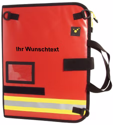 Plott Beschriftung für Taschen und Rucksäcke von PAX, AEROcase, Tee-uu, Elite Bags und Lifebags Rot