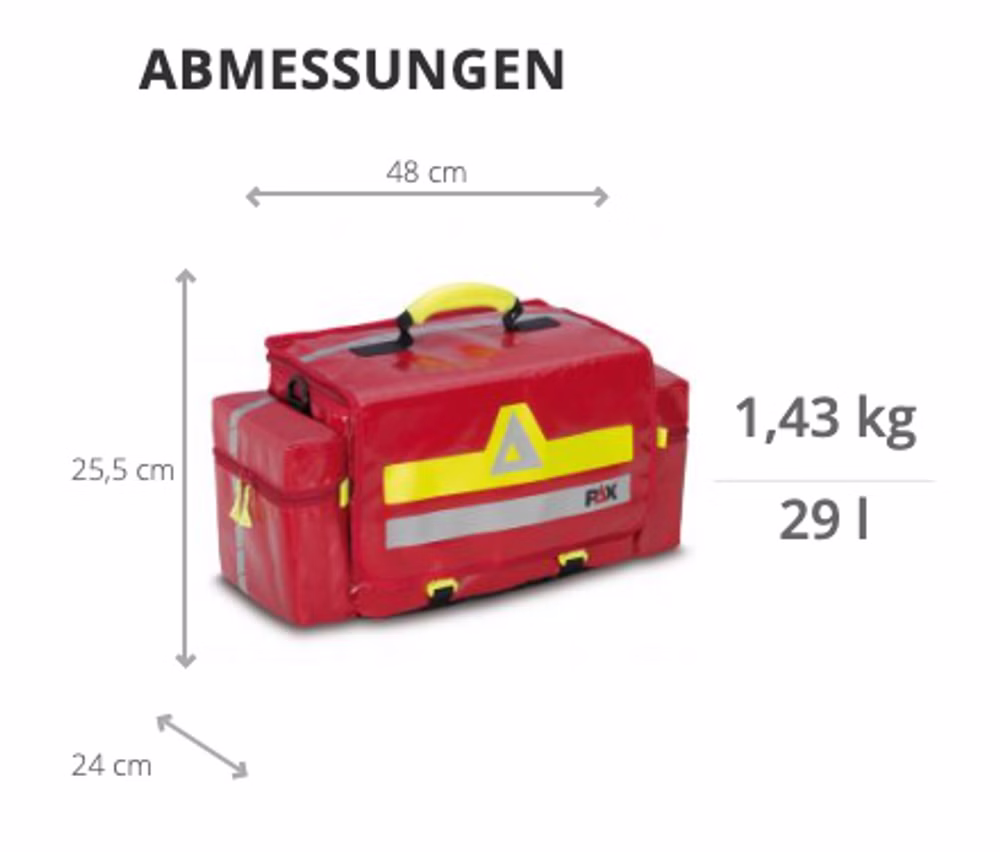 PAX Notfalltasche Essen Rot