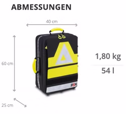 PAX Rucksack Türöffnung für Werkzeuge nach DIN 14800-12