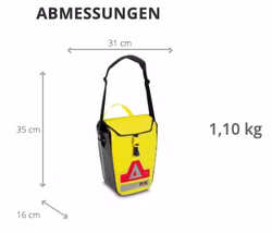 PAX Fahrradtasche M Gepäckträger Rot