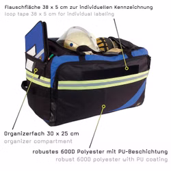 Tee-uu Ragbag Pro Bekleidungstasche schwarz/blau