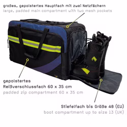 Tee-uu Ragbag Pro Bekleidungstasche schwarz/blau