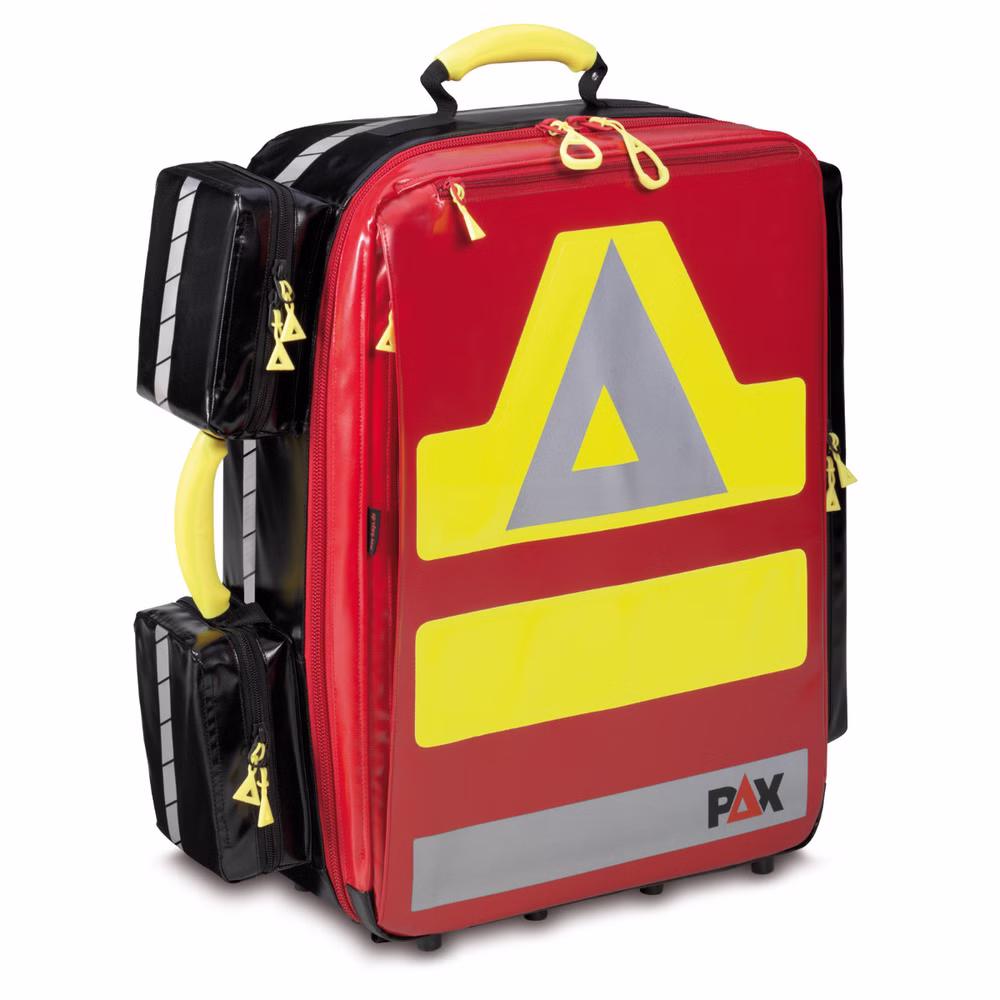 PAX Notfallrucksack Wasserkuppe L-ST mit Seitentaschen Rot