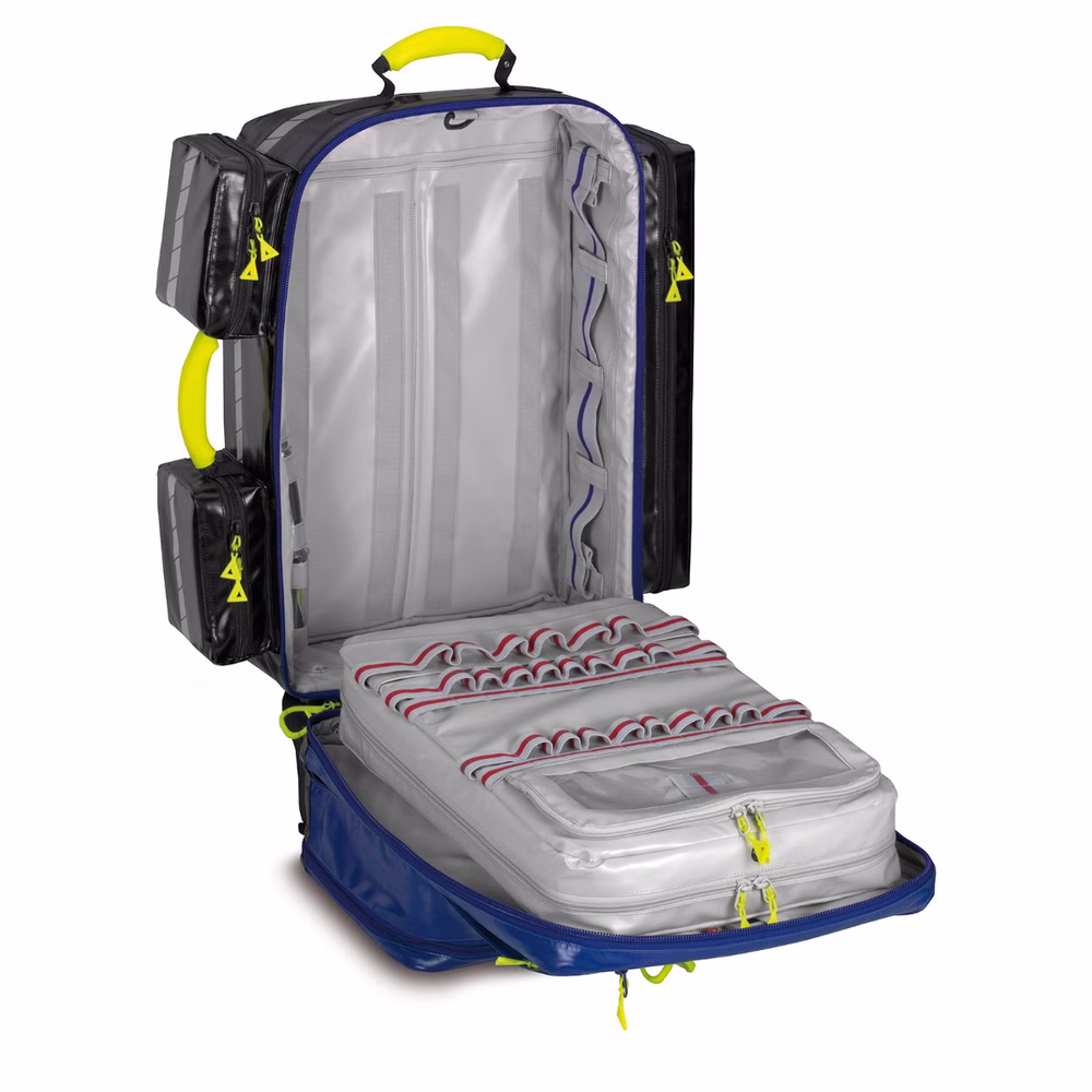 PAX Notfallrucksack Wasserkuppe L-ST-FT mit Seitentaschen und Fronttasche Blau