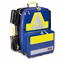 PAX Notfallrucksack Wasserkuppe L-ST-FT mit Seitentaschen und Fronttasche Blau