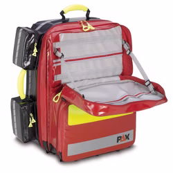 PAX Notfallrucksack Wasserkuppe L-ST-FT2 mit Seitentaschen und 2 Fronttaschen Blau