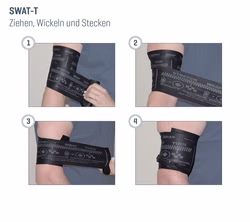 SWAT-T Tourniquet (Stretch, Wrap And Tuck) Schwarz