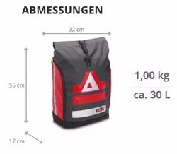 PAX Roller Daypack Rucksack rot
