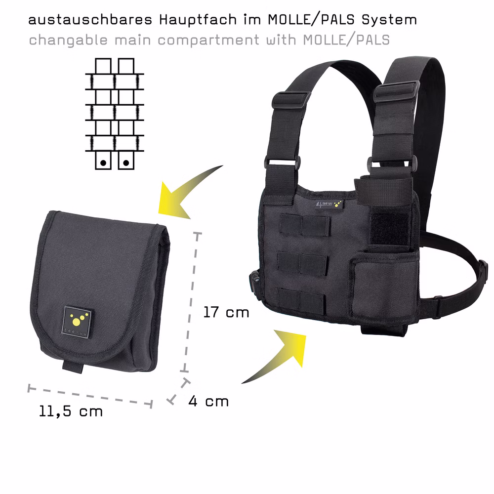 Tee-uu CHEST MOLLE Funkgeräte-Harnisch