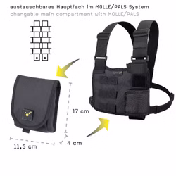 Tee-uu CHEST MOLLE Funkgeräte-Harnisch
