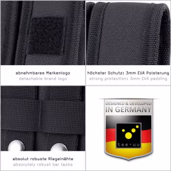 Tee-uu DUPLEX TAC Molle-Holster für Lampe und Messer