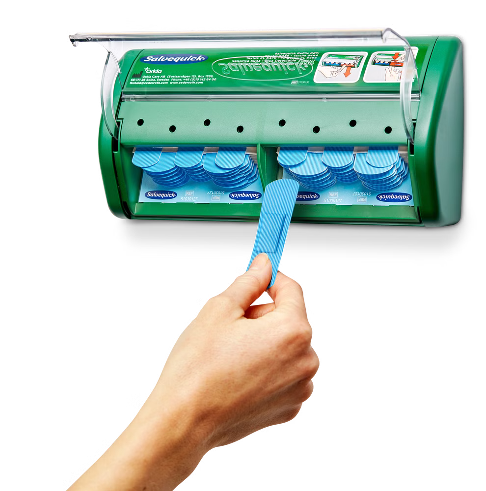 Cederroth Salvequick Pflasterspender Blue Detectable