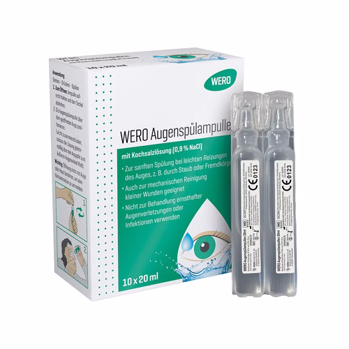 10x WERO Augenspülampullen 20ml steril