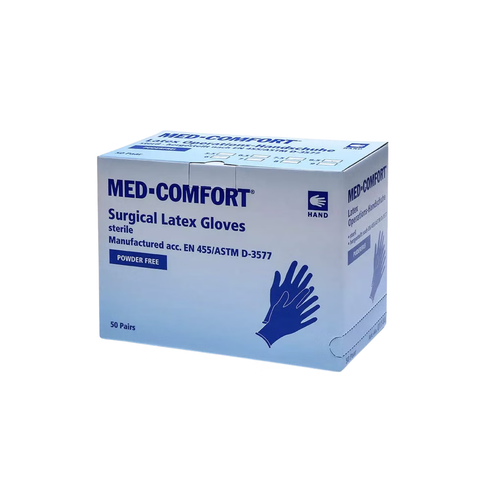 Sterilie OP-Handschuhe Einmalhandschuhe Latex puderfrei 6