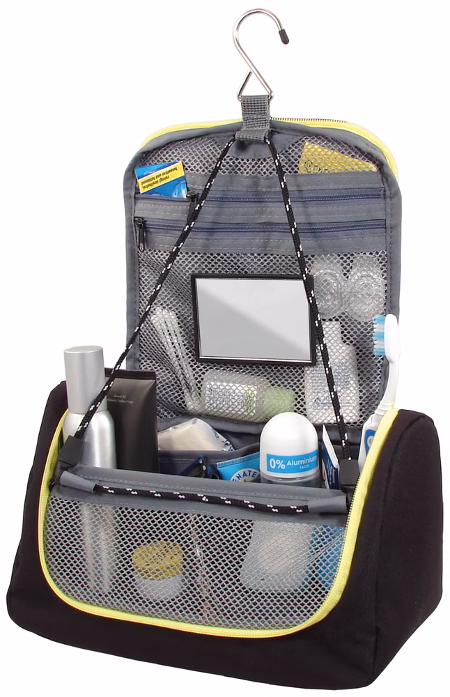 Tee-uu Hero Waschbeutel Hygienebeutel Schwarz