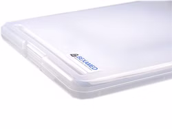 HERZmed Klemmbrett A4 mit integrierter Aufbewahrungsbox