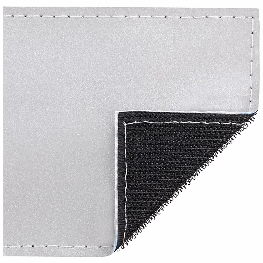 Reflexschild mit Beschriftung 30x5cm Klett für Notfallrucksäcke und -taschen Silber