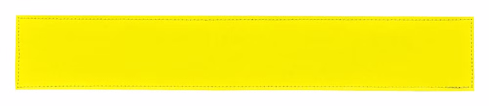 Reflexschild mit Beschriftung 30x5cm Klett für Notfallrucksäcke und -taschen Silber