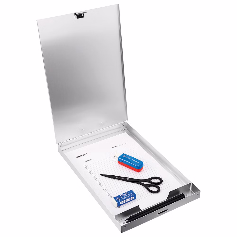 Läufer Formularhalter Aluminum mit Box unten öffnend
