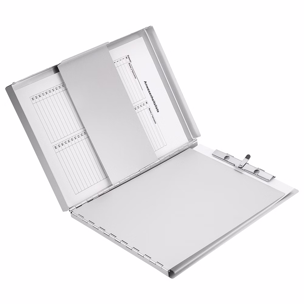Läufer Formularhalter Aluminium mit Box seitlich öffnend