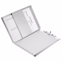 Läufer Formularhalter Aluminium mit Box seitlich öffnend