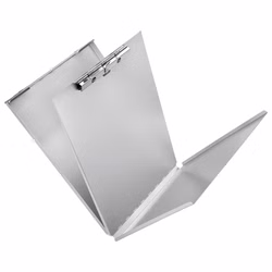 Läufer Formularhalter Aluminium mit Fach und Zwischenlage
