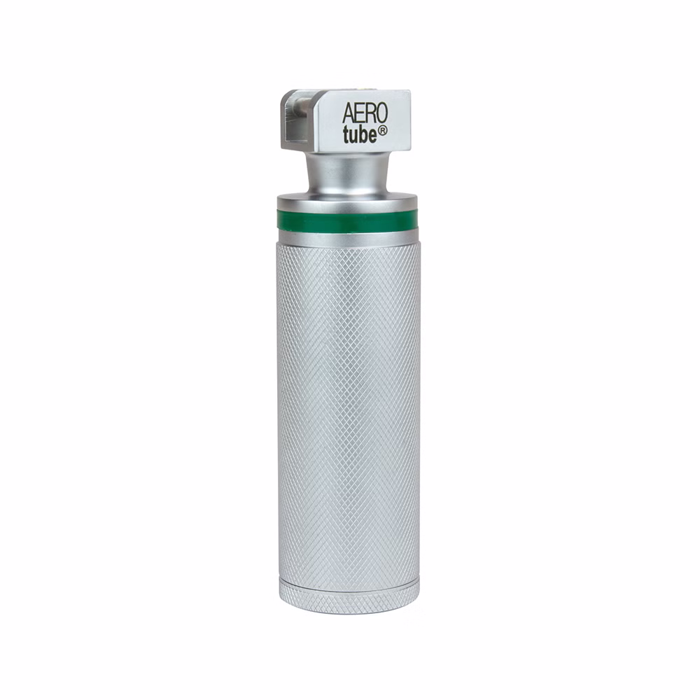 AEROtube Kurzer Laryngoskopgriff Kaltlicht Stubby mit LED-Beleuchtung