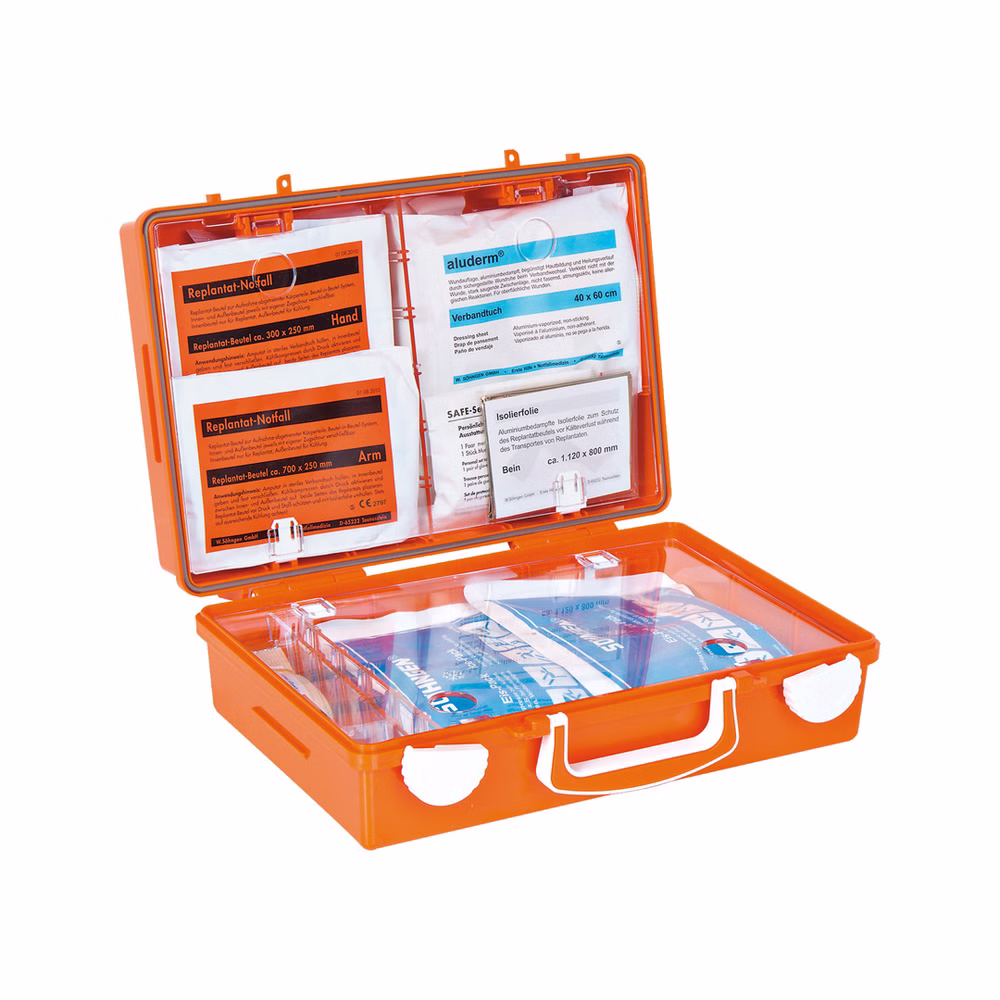 Söhngen Replantat-Notfallkoffer orange mit Wandhalterung