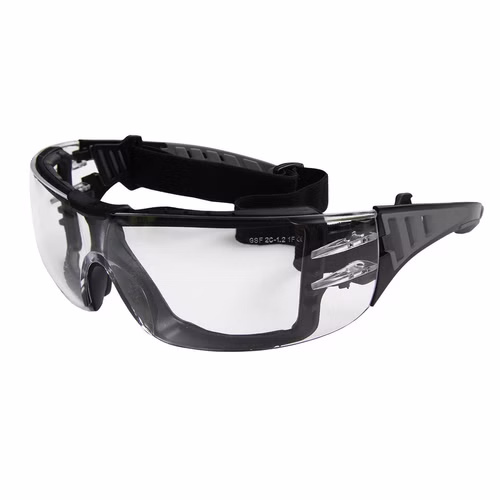 VISION Schutzbrille mit Kunststoffeinsatz und Kopfband