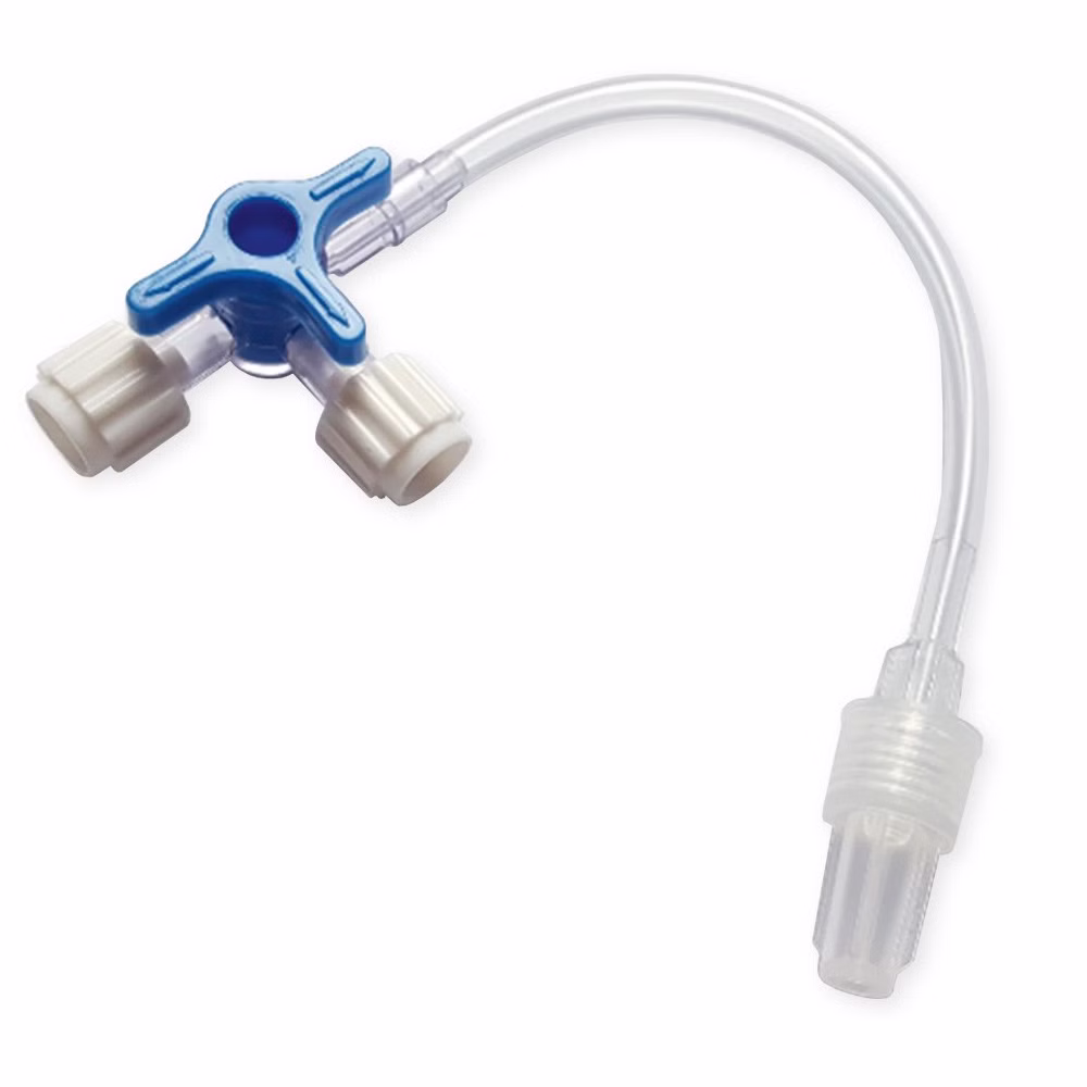 Dreiwegehahn 3-Wege-Hahn mir 10cm Schlauch