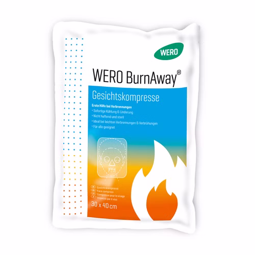 WERO BurnAway Verbrennungskompresse für das Gesicht
